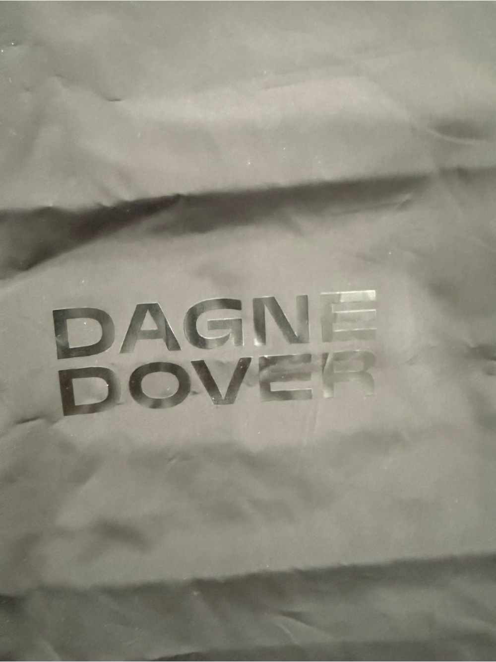 Dagne Dover Black Zipper Dust Bag - Bag Accessory - Picture 2 of 3